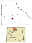 Big Horn County Wyoming Incorporated and Unincorporated areas Basin Highlighted 5605320